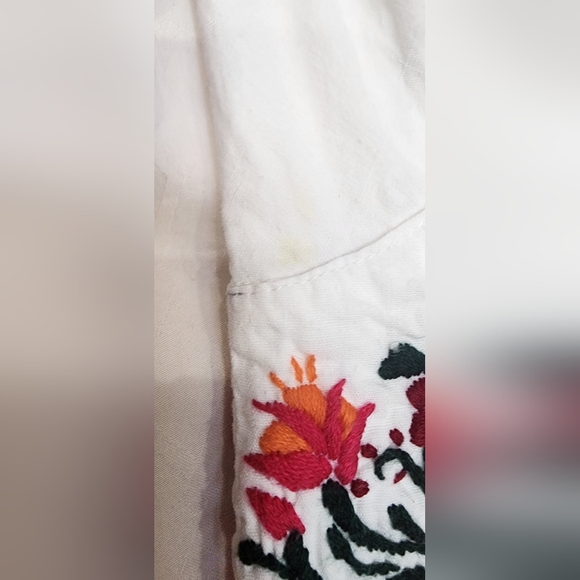 Vintage Oaxacan Embroidered Caftan Dress Size S - Picture 8 of 9